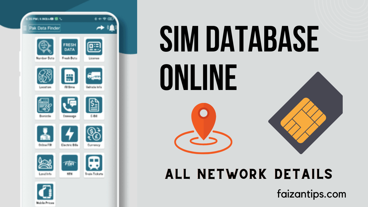Sim Database Online All Network Details